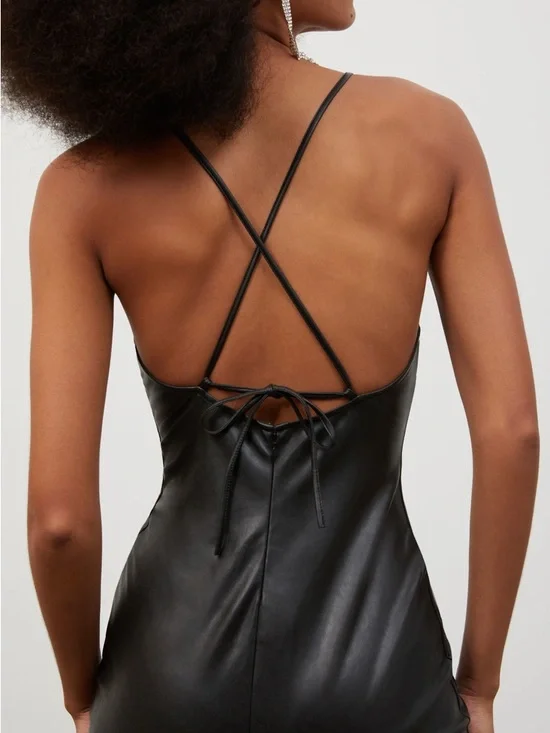 NWT - Aritzia Backstory Dress - Black/Noir - Picture 2 of 6